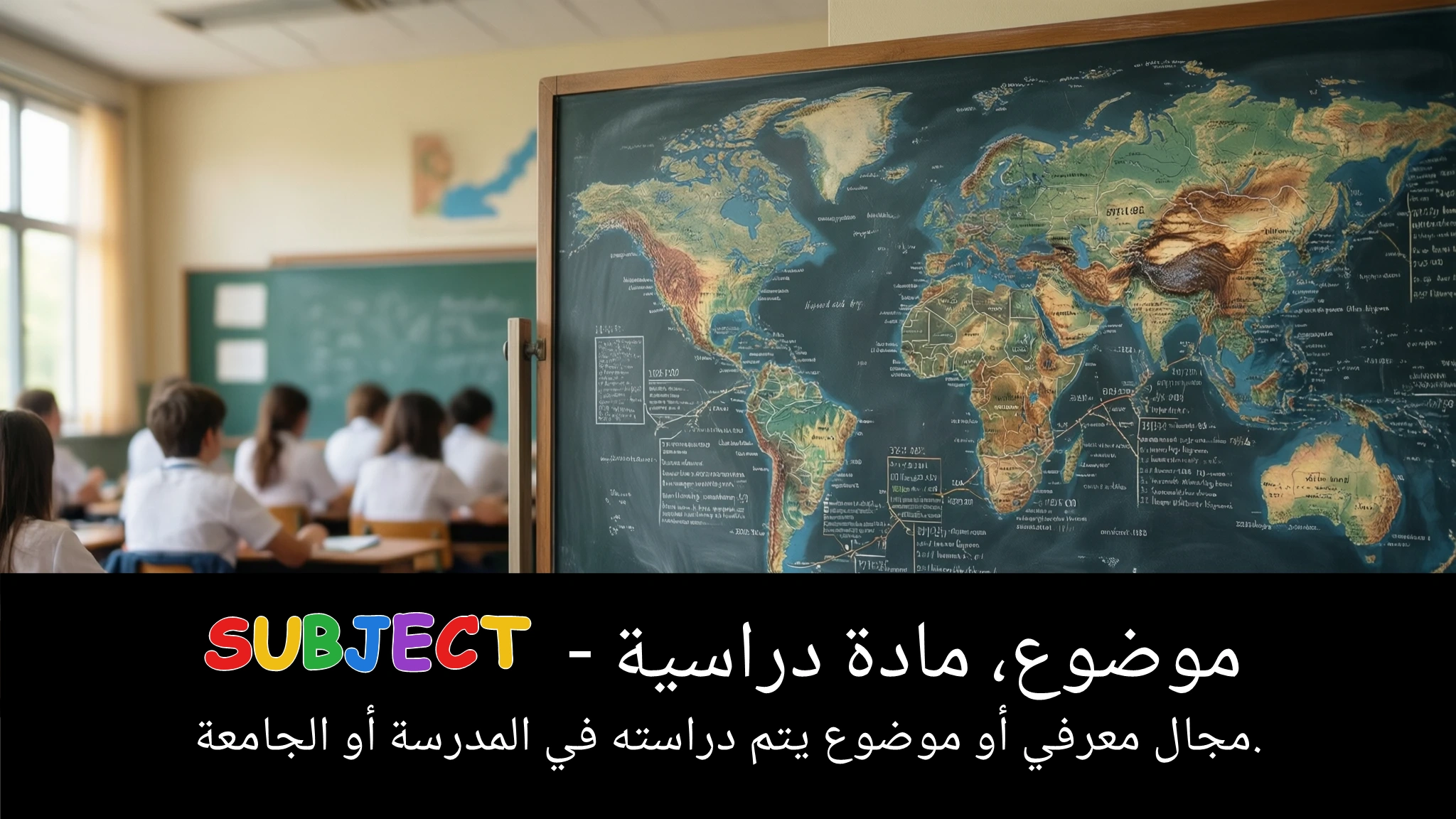 Arabic Illustration for subject